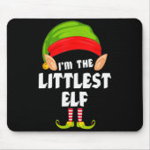 Funny Littlest Elf Matching Family Group Pj Christ Mousepad (Vorne)