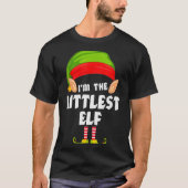 Funny Littlest Elf Matching Family Group Pj Christ T-Shirt (Vorderseite)