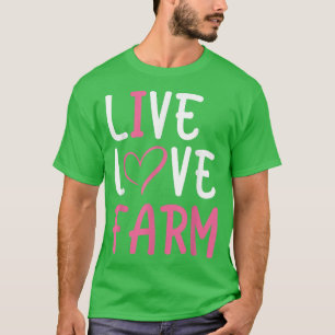 Funny Live Liebe Farm Lover Grafische Frauen und M T-Shirt