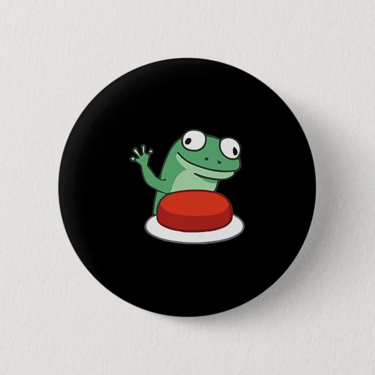Funny Lizard Button Meme (Vorderseite)