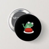 Funny Lizard Button Meme (Vorne & Hinten)