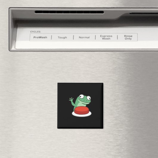 Funny Lizard Button Meme Magnet (In Situ (Geschirrspüler))