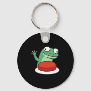 Funny Lizard Button Meme T - Shirt.png Schlüsselanhänger