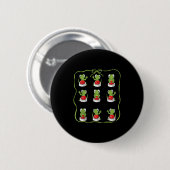 Funny Lizard Lizard Lizard Animal Button Meme (Vorne & Hinten)