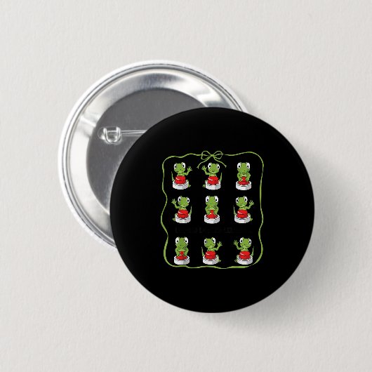 Funny Lizard Lizard Lizard Animal Button Meme (Vorne & Hinten)
