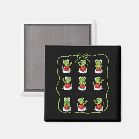 Funny Lizard Lizard Lizard Animal Button Meme Magnet (Vorderseite/Rückseite)