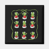 Funny Lizard Lizard Lizard Animal Button Meme Magnet (Vorne)