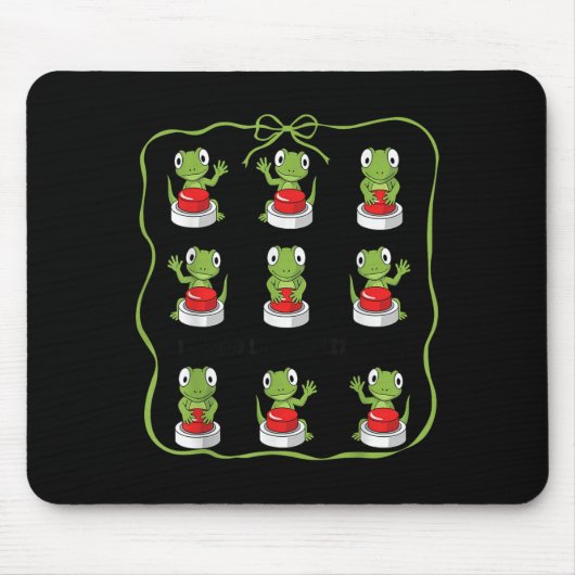 Funny Lizard Lizard Lizard Animal Button Meme Mousepad (Vorne)