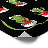 Funny Lizard Lizard Lizard Animal Button Meme Poster (Ecke)