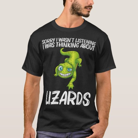 Funny Lizard Lover Design für Männer Frauen Reptil T-Shirt (Vorderseite)
