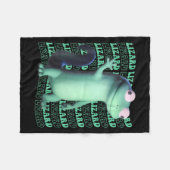 Funny Lizard Meme Animal Women Men _2 Fleecedecke (Vorderseite (Horizontal))