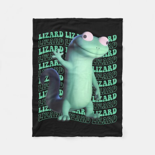 Funny Lizard Meme Animal Women Men _2 Fleecedecke (Vorderseite)