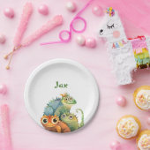 Funny Lizard Personalisiert Birthday Party Pappteller (Party)