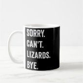 Funny Lizard Sorry can't Lizards by Reptile Pet L Kaffeetasse (Links)