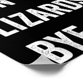 Funny Lizard Sorry can't Lizards by Reptile Pet L Poster (Ecke)