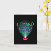 Funny Lizard Trending Meme Karte (Gelbe Blume)
