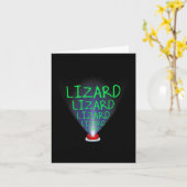 Funny Lizard Trending Meme Karte (Gelbe Blume)