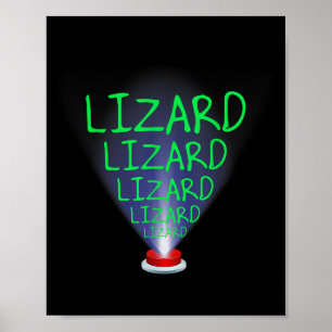 Funny Lizard Trending Meme Poster