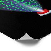 Funny Lizard Trending Meme Poster (Ecke)