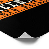 Funny lizenziert, um Grillen zu grillen Poster (Ecke)