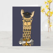Funny Llama Abschluss Art Design Karte (Gelbe Blume)