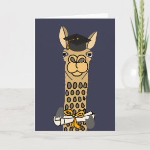 Funny Llama Abschluss Art Design Karte