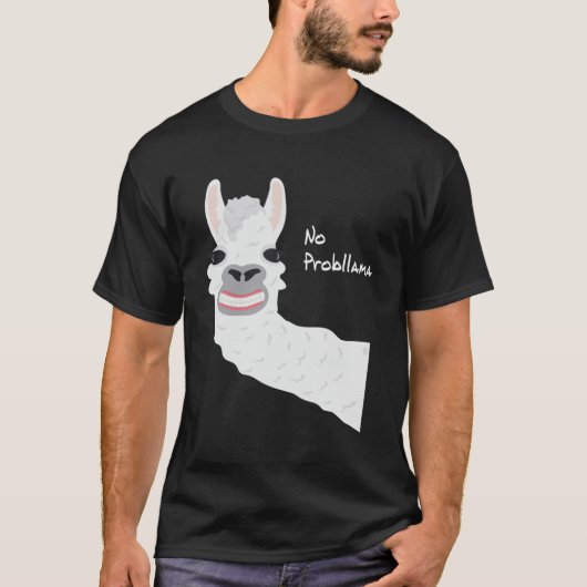Funny Llama Alpaca No Prob llama Geschenk Männer F T-Shirt (Vorderseite)