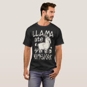 Funny Llama Ate My Hausaufgaben Alpaca T-Shirt für (Vorne ganz)