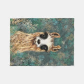 Funny Llama Baby Fleece Blanket (Vorderseite (Horizontal))
