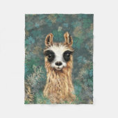 Funny Llama Baby Fleece Blanket (Vorderseite)