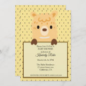 Funny Llama Baby Shower Einladung (Vorne/Hinten)