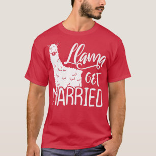 Funny Llama Bride Junggeselinnen-Abschied Niedlich T-Shirt