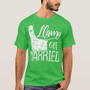 Funny Llama Bride Junggeselinnen-Abschied Niedlich T-Shirt