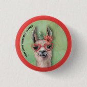 Funny Llama Bunco Button (Vorderseite)