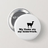 Funny Llama Button (Vorne & Hinten)