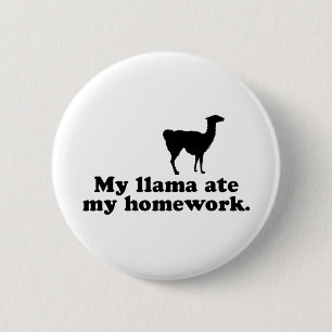 Funny Llama Button