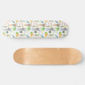 Funny Llama Cactus Retro Vibe Liebe Skateboard (Horizontal)