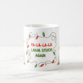 Funny Llama Christmas Lights Mug Kaffeetasse (Mittel)
