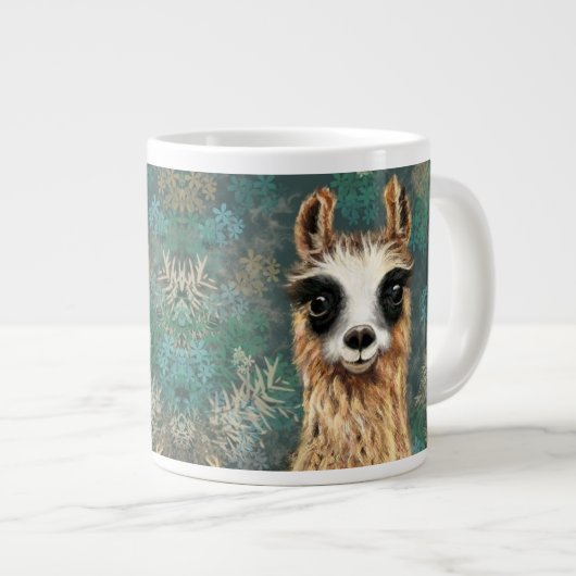 Funny Llama Coffee Tasse (Vorderseite Rechts)