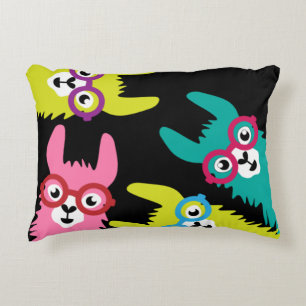 Funny Llama Colorful Camelid Dekokissen