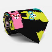 Funny Llama Colorful Camelid Krawatte (Gerollt)