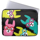 Funny Llama Colorful Camelid Laptopschutzhülle (Vorderseite)