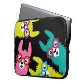 Funny Llama Colorful Camelid Laptopschutzhülle (Vorderseite Links)