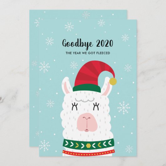 Funny Llama Covid Weihnachten Neue Jahre Custom Fo (Vorne/Hinten)
