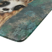 Funny Llama Cutting Board Schneidebrett (Ecke)