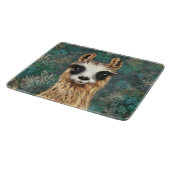 Funny Llama Cutting Board Schneidebrett (Ecke)