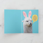Funny Llama: Der Osterhase ist angekommen Karte (Innenseite)