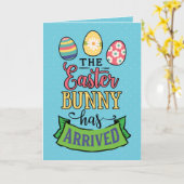 Funny Llama: Der Osterhase ist angekommen Karte (Gelbe Blume)