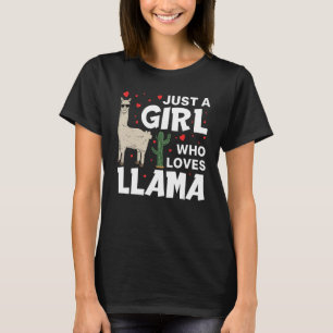 Funny Llama Design für Frauen Mädchen Llama Lover  T-Shirt