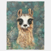Funny Llama Fleece Blanket (Vorderseite)